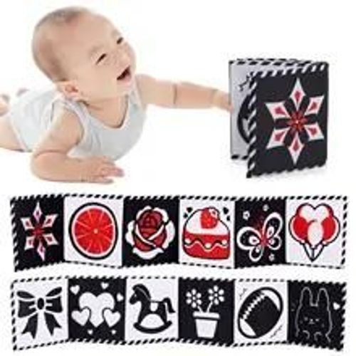 Livre De Gril Mentaires Oriel Montessori Pour Bébés, Jouets Cpull Pour Nouveau-Nés, Jouets De Nettoyage D'animaux Noirs Et Blancs, 0 À 12 Mois-C-Flowers