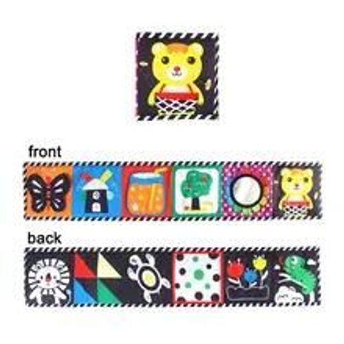 Livre De Gril Mentaires Oriel Montessori Pour Bébés, Jouets Cpull Pour Nouveau-Nés, Jouets De Nettoyage D'animaux Noirs Et Blancs, 0 À 12 Mois-B-Animals