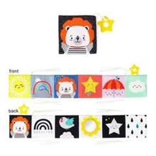 Livre De Gril Mentaires Oriel Montessori Pour Bébés, Jouets Cpull Pour Nouveau-Nés, Jouets De Nettoyage D'animaux Noirs Et Blancs, 0 À 12 Mois-B-Lions