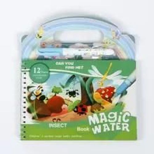 Livre De Peinture À L'eau Magique Pour Tout-Petits, Jouets D'éducation Précoce, Dessin Magique Réutilisable, Livre De Coloriage Pour Enfants, Jouets Montessori Pour Enfants-Insects