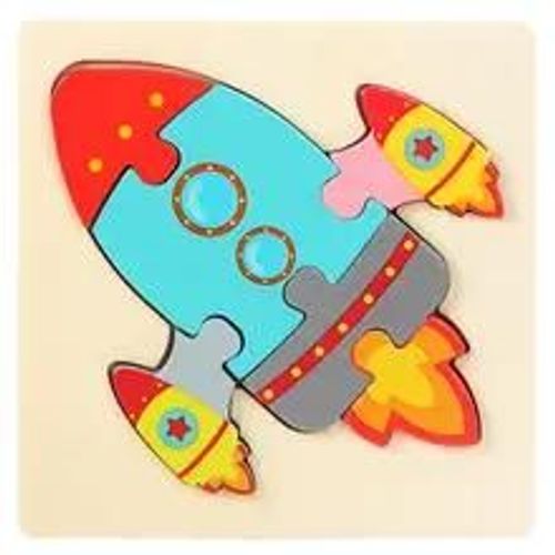 Puzzle En Bois Montessori Pour Enfants, Freins D'animaux, Jouets Éducatifs D'apprentissage Colorés, Tangram Jigzaw Leone, Nitive Wood, Cadeau Pour Enfants-Rocket