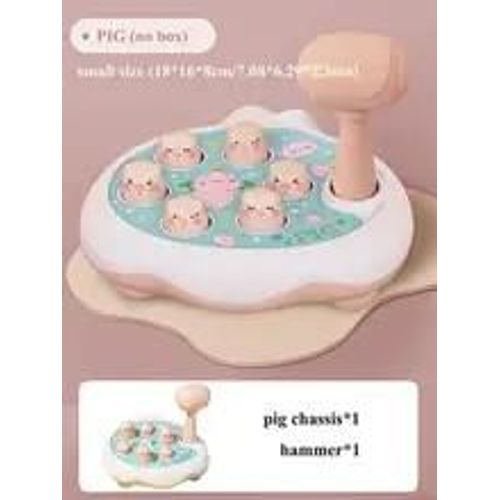 Jeu D'apprentissage Montessori Pour Bébé, Canard, Grenouille, Over, Cadeau De Puzzle, Tout-Petit, Garçon, Fille, Marteau, 12, 24 Mois-Pig No Box
