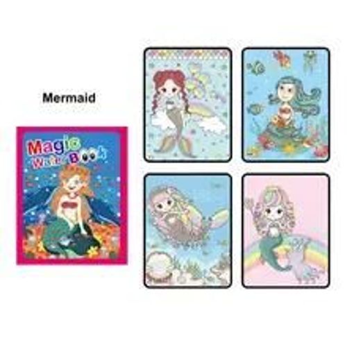 Livre De Coloriage Magique Réutilisable Montessori Pour Enfants, Livre De Dessin À L'eau, Jouets De Peinture Pour Tout-Petits-Mermaid