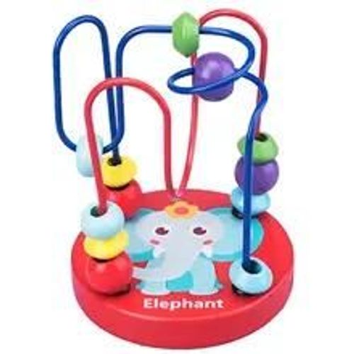 Mini Jouets En Bois Montessori Pour Enfants, Labyrinthe En Fil De Perles, Montagnes Russes, Puzzle Pour Tout-Petits, Jouets Pour Bébés-Elephant 210
