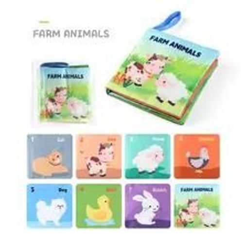 Jouets De Nettoyage Montessori Pour Bébé, Drapeau Tactile 3d, Grands Abonnés, Livre Sensoriel, Apprenticumbria Précoce, Pour Enfants-Farm Animals