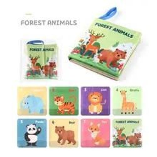 Jouets De Nettoyage Montessori Pour Bébé, Drapeau Tactile 3d, Grands Abonnés, Livre Sensoriel, Apprenticumbria Précoce, Pour Enfants-Forest Animals