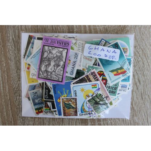 Ghana 200 Timbres Différents