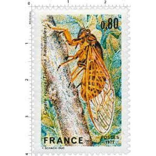 La Cigale Rouge Année 1977 N° 1946 Yvert Et Tellier Luxe