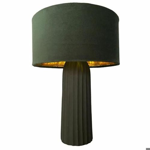 Lampe De Bureau En Velours Aluminium Dkd Home Decor
