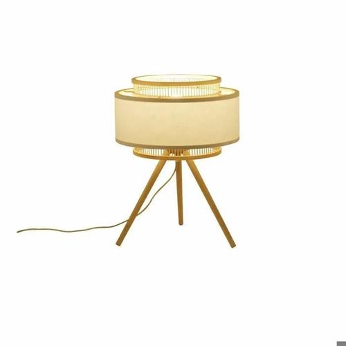 Lampe De Bureau En Polyester Bambou Dkd Home Decor