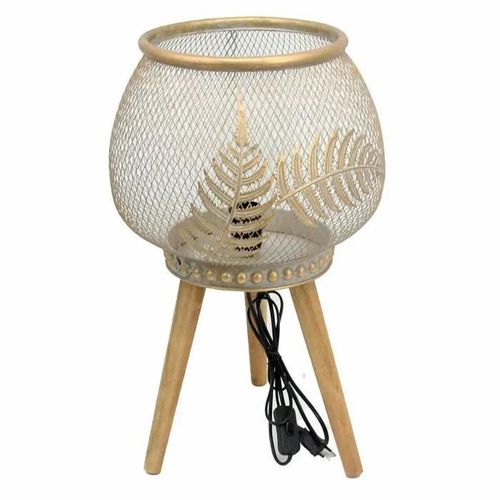 Lampe De Bureau En Métal Bois Dkd Home Decor