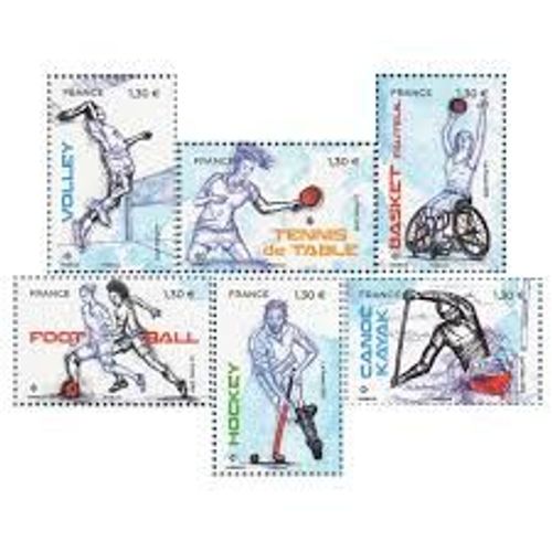 Sport Couleur Passion (1) Représentation Stylisée De Différents Sports Série Complète Année 2019 N° 5325 5326 5327 5328 5329 Yvert Et Tellier Luxe
