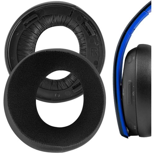 Coussinets de rechange en Velours pour Casque - AQSACOKIYA - SONY PS3 PS4 Gold stéréo sans Fil 7.1 CECHYA-0083