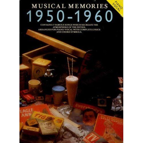 Musical Memories 1950-1960 - Piano Vocal - Song Book
