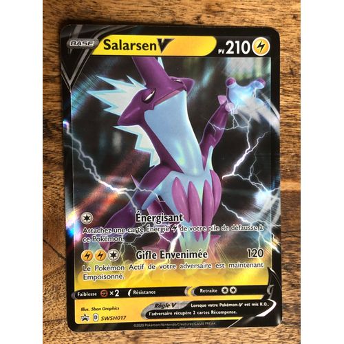 Carte Pokemon Salarsen V 210 Pv Promo Epée Et Bouclier - Swsh017