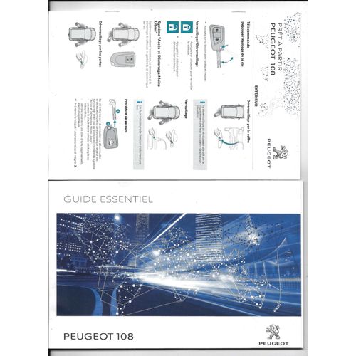 Manuel D'utilisation Guide Essentiel Peugeot 108 2018