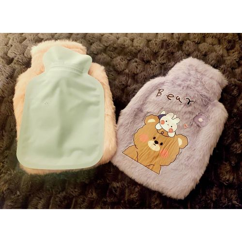 Lot De 2 Petites Bouillottes Peluches