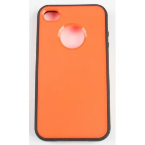 Coque Iphone 4 /4s Orange Semi Rigide
