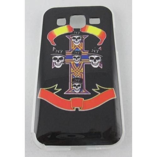 Coque Samsung Galaxy Core Motif Tête De Mort Noir