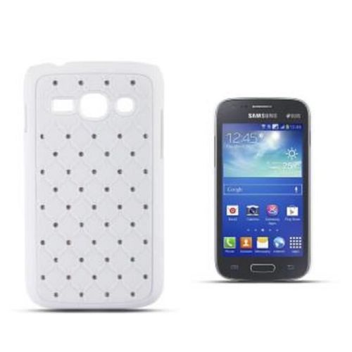 Coque Galaxy S Blanche Strass