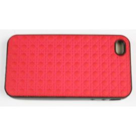Coque Iphone 4/ 4s Rouge Semi Rigide