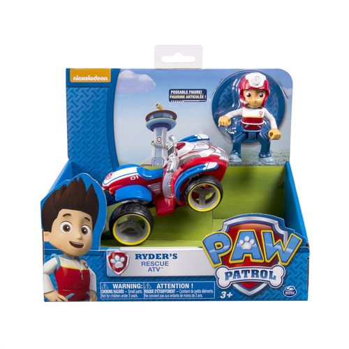 Pat Patrouille Figurine Animation Paw Patrol + Véhicule - Ryder 6024006