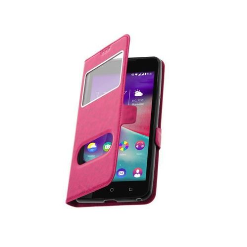 Housse Etui Folio Wiko Upulse - Rose