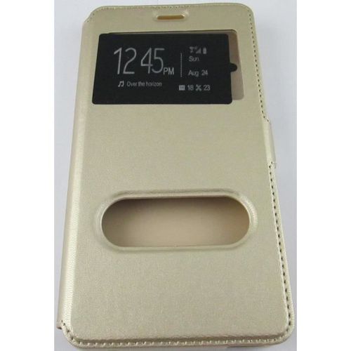 Étui Portefeuille Wiko Tommy 2 Plus Or