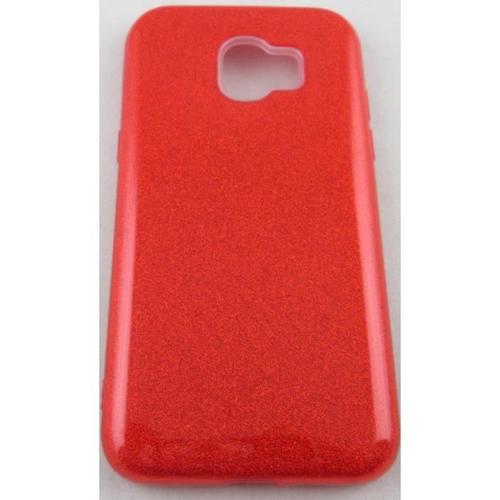 Coque Samsung Galaxy J2 Pro 2018 Rouge À Paillettes