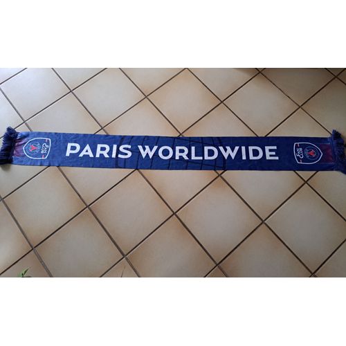 Echarpe Psg World Wide Ici C'est Paris Avec Franges