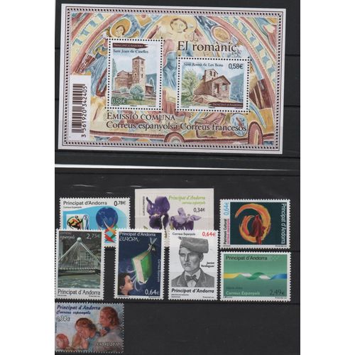 Andorre Espagnol Timbres Année Complète 2010