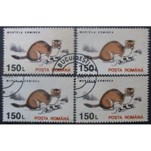 Roumanie N°4102 X 4 Oblitéré