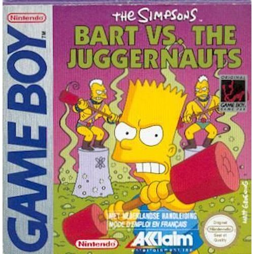 The Simpsons Bart Vs.The Juggernauts Game Boy