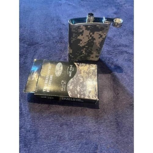 Flasque Fiole Mini Gourde En Acier Inoxydable Camouflage Digital 8 Oz 220 Ml