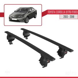 Barres De Toit - Ace-4 - Compatible Toyota Corolla 11 - Aluminium - 2 Barres - Charge 300 Kg