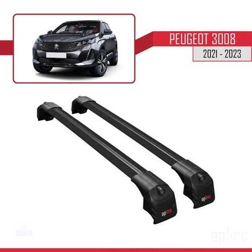 Barres De Toit - Ace-2 - Compatible Peugeot 508 Break 2010-2018 - Aluminium - Noir - 2 Barres