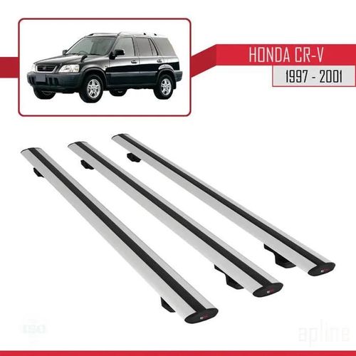Barres De Toit - Honda - Cr-V 1997-2001 - Universel - Aluminium - Gris