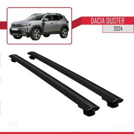 Barres De Toit - Dacia - Duster 3 - Modèle Basic - Aluminium - Noir - Charge 300 Kg