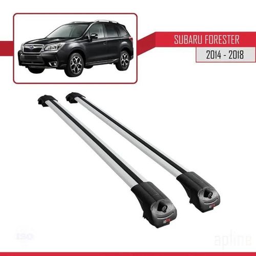 Barres De Toit - Ace-1 - Modèle Ace-1 - Aluminium Gris - Compatible Subaru Forester 2014-2018 - Charge 300 Kg