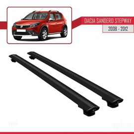 Barres De Toit - Dacia - Sandero Stepway - Basic Modèle - Noir - Aluminium - Charge 300kg