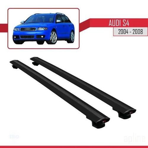 Barres De Toit - Audi - S4 - Modèle Basic - Aluminium - Noir - Charge Utile 300 Kg