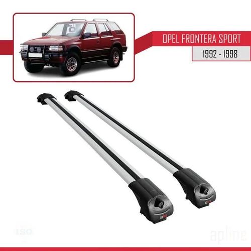 Compatible Avec Opel Frontera Sport 1992-1998 Barres De Toit Ace-1 Railing Porte-Bagages De Voiture Gris