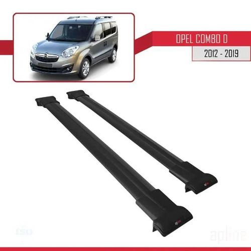 Compatible Avec Opel Combo (D) 2012-2018 Barres De Toit Fly Modèle Railing Porte-Bagages De Voiture Noir