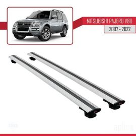 Barres De Toit - Mitsubishi - Basic Modèle - Aluminium - Gris - Charge Utile 300 Kg