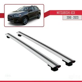 Barres De Toit - Mitsubishi - Basic Modèle - Gris - Aluminium - Charge Utile 300 Kg
