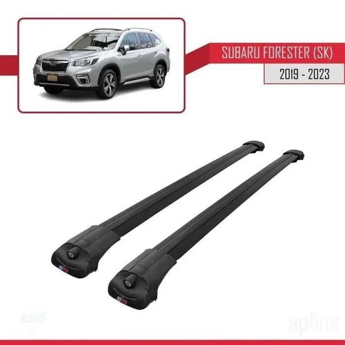 Compatible Avec Subaru Forester (Sk) 2019-2024 Barres De Toit Ace-1 Railing Porte-Bagages De Voiture Noir