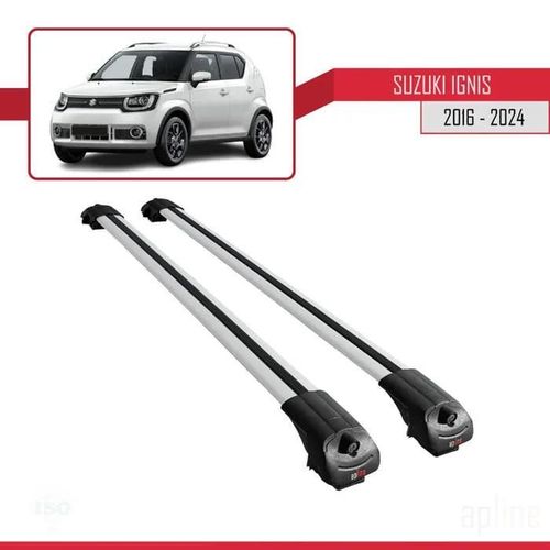 Compatible Avec Suzuki Ign?S 2016-2025 Ace-1 Barres De Toit Railing Porte-Bagages De Voiture Gris Alu 2 Barres