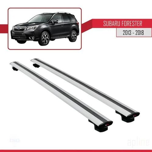 Compatible Avec Subaru Forester 2013-2018 Barres De Toit Basic Modèle Railing Porte-Bagages De Voiture Gris