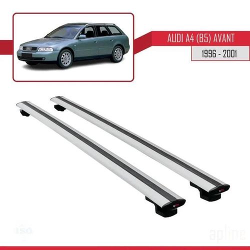 Barres De Toit - Audi - A4 Avant (B5) - Basic Modèle - Aluminium - Gris - Charge 300 Kg