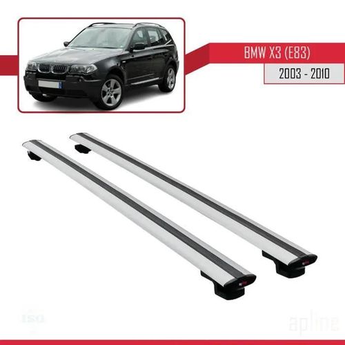Barres De Toit - Bmw - X3 E83 - Modèle Basic - Aluminium - Gris - Charge 300 Kg
